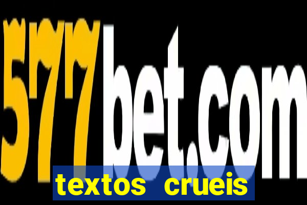 textos crueis demais pdf