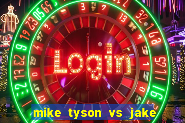 mike tyson vs jake paul assistir online