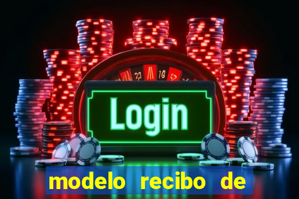 modelo recibo de pagamento autonomo