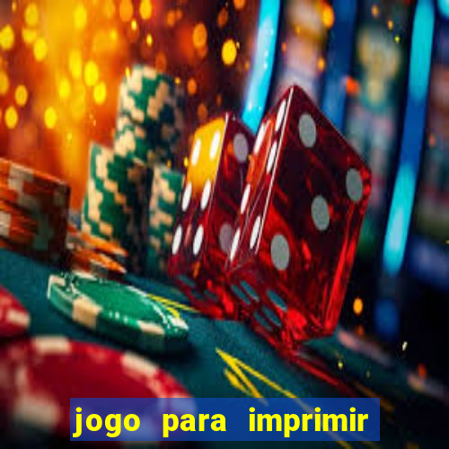 jogo para imprimir e montar