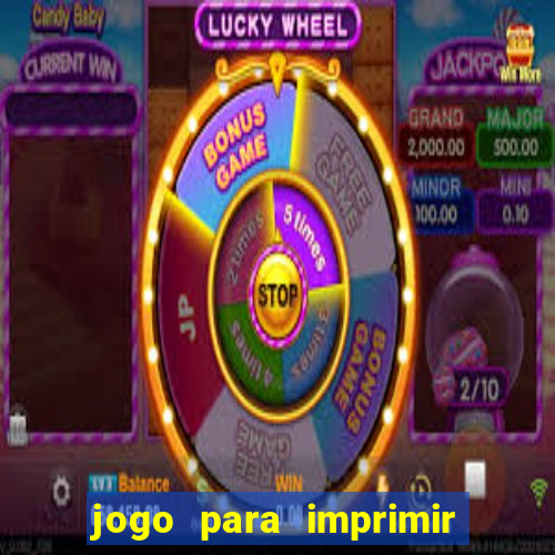 jogo para imprimir e montar