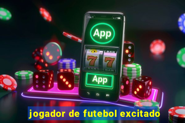 jogador de futebol excitado