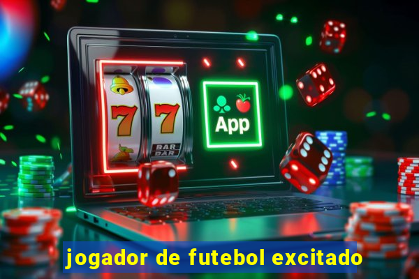 jogador de futebol excitado