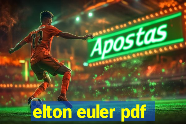 elton euler pdf