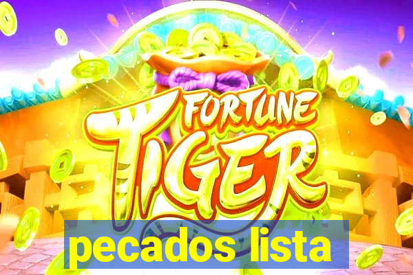 pecados lista