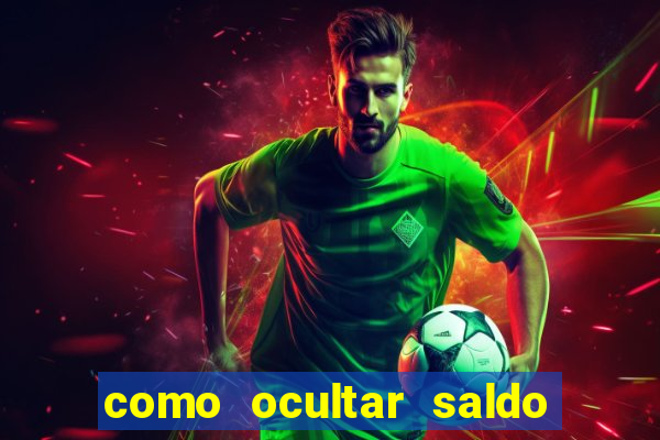 como ocultar saldo na betfair