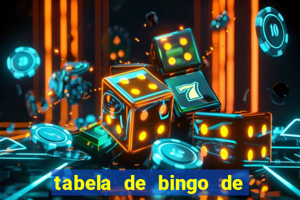 tabela de bingo de 1 a 100