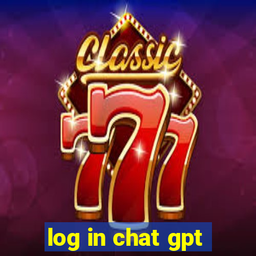 log in chat gpt