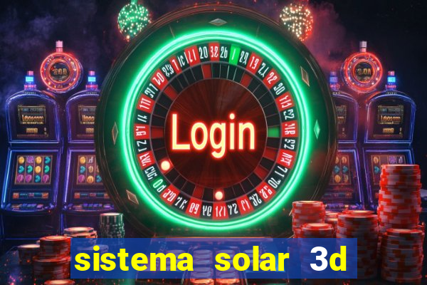 sistema solar 3d em movimento