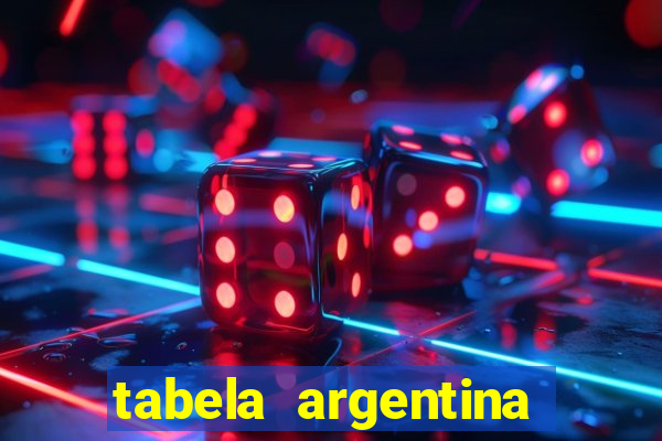 tabela argentina torneo betano