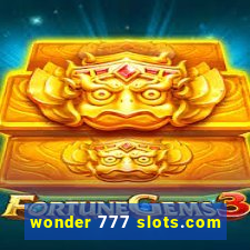 wonder 777 slots.com