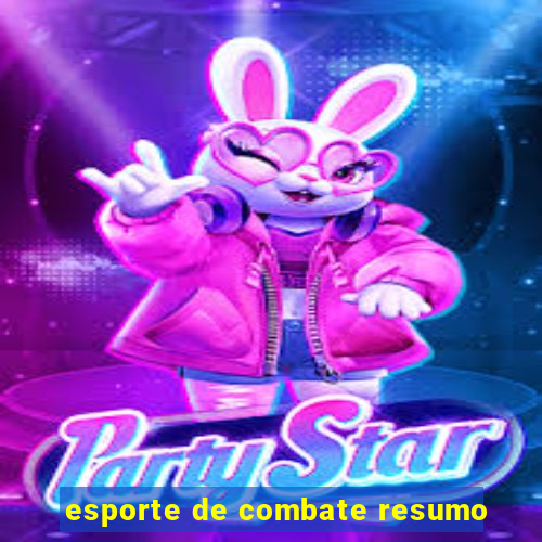 esporte de combate resumo