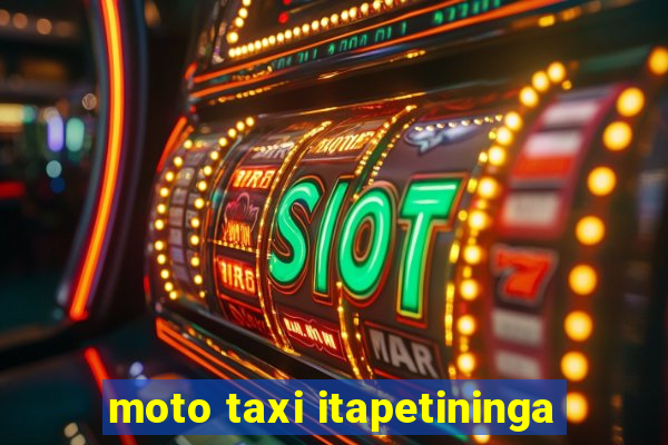 moto taxi itapetininga