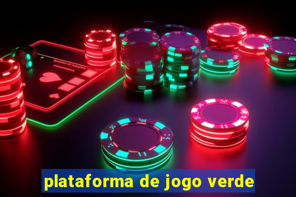 plataforma de jogo verde