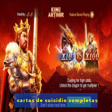 cartas de suicidio completas